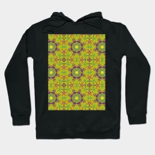 Green and Purple Hammer Gear Pattern - WelshDesignsTP004 Hoodie